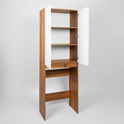 Viant Шкаф пенал Бостон 64.5 под стиральную машину белый/дуб вотан – фотография-4